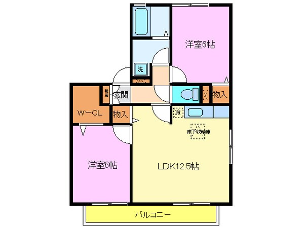 カイザークローネⅡの物件間取画像